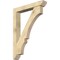 Ekena Millwork Balboa Slat Rough Sawn Bracket w/ Offset Brace, Douglas Fir, 6"W x 36"D x 48"H BKT0604X36X48BOA06RDF - alternate 1
